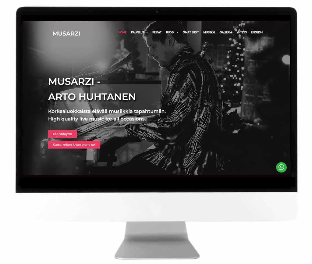 verkkosivu arto huhtanen, musarzi.fi